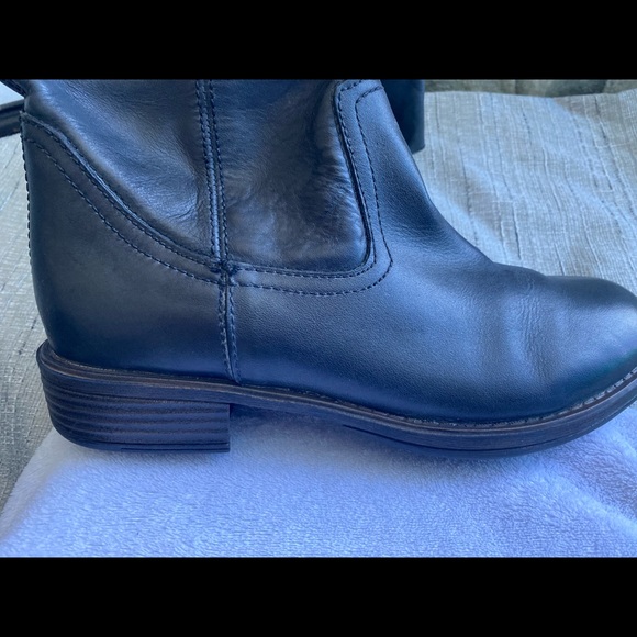 Black Genuine Soft Leather Knee High Boots Sz. 8 - Picture 8 of 16